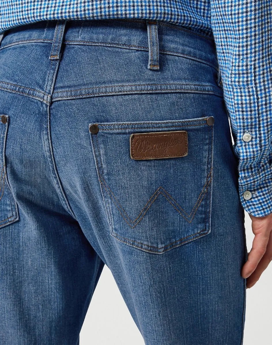 Wrangler Horizon Bootcut Denim Jeans Prairie Blue