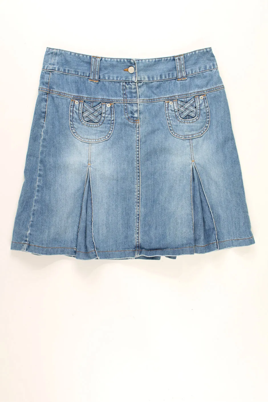 Y2K Denim Midi Skirt