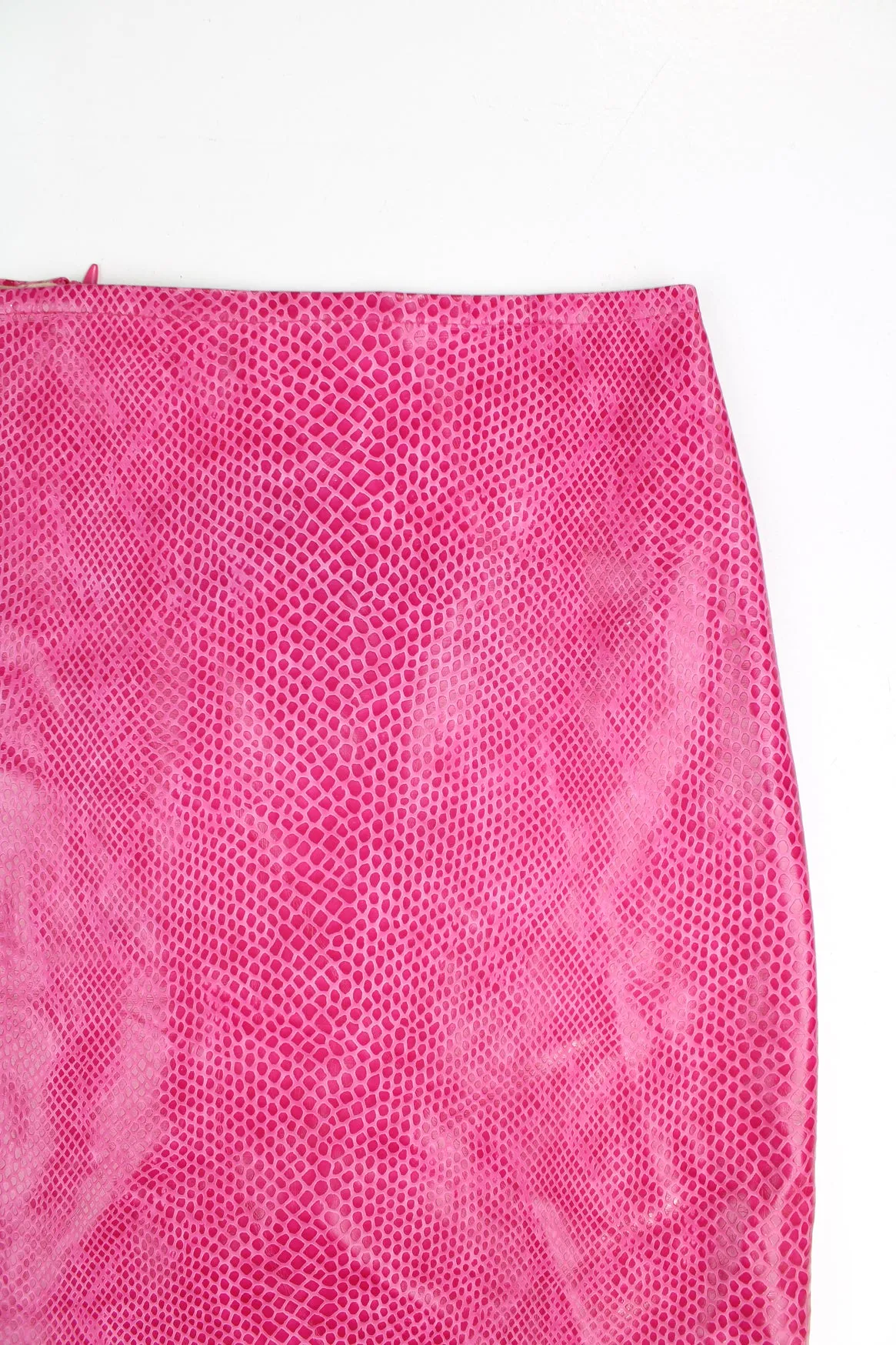 Y2K Snake Print Mini Skirt