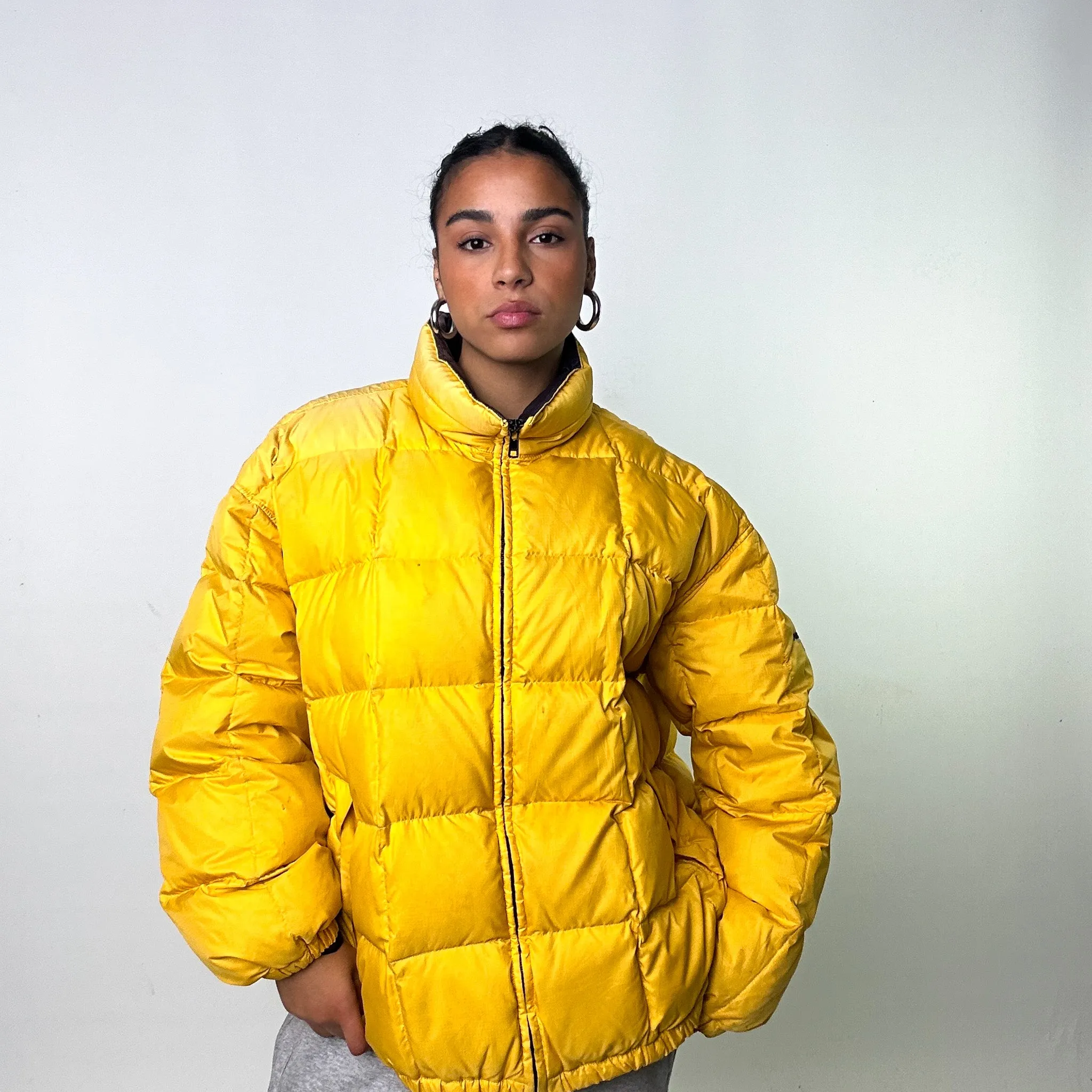 Yellow 90s Polo Sport Ralph Lauren Puffer Jacket Coat (XL)