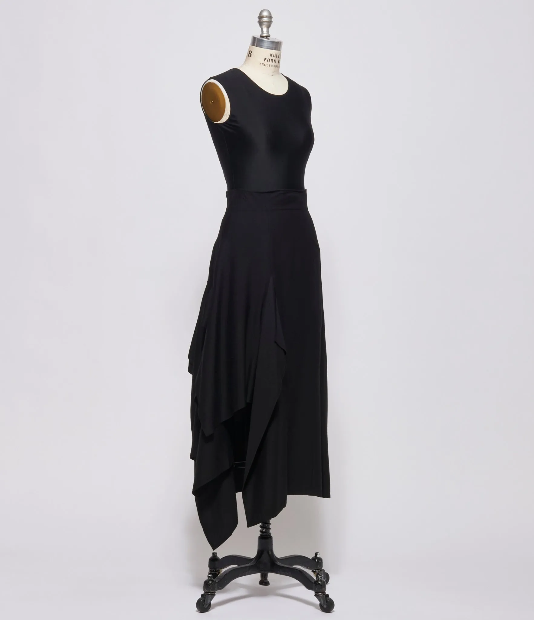 Yohji Yamamoto Womens R Draped High Waist Skirt