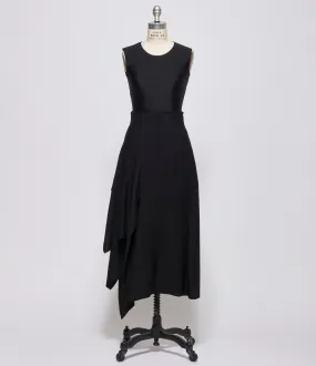 Yohji Yamamoto Womens R Draped High Waist Skirt